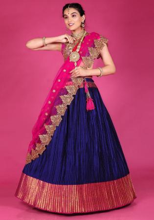 Picture of Admirable Silk Midnight Blue Lehenga Choli