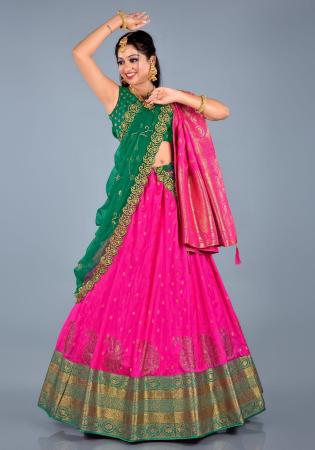 Picture of Amazing Silk Deep Pink Lehenga Choli