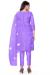 Picture of Organza Medium Slate Blue Straight Cut Salwar Kameez