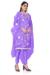 Picture of Organza Medium Slate Blue Straight Cut Salwar Kameez