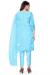 Picture of Organza Light Sky Blue Straight Cut Salwar Kameez