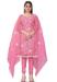 Picture of Organza Pale Violet Red Straight Cut Salwar Kameez