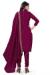 Picture of Magnificent Silk Purple Straight Cut Salwar Kameez