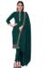 Picture of Silk Midnight Blue Straight Cut Salwar Kameez