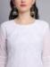 Picture of Excellent Georgette White Kurtis & Tunic