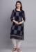 Picture of Wonderful Georgette Midnight Blue Kurtis & Tunic