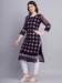 Picture of Wonderful Georgette Dark Magenta Kurtis & Tunic