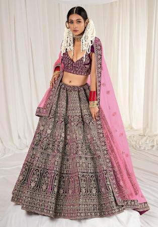 Picture of Elegant Georgette Rosy Brown Lehenga Choli