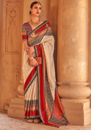 Picture of Bewitching Silk Burly Wood Saree