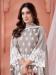 Picture of Charming Organza Dark Grey Straight Cut Salwar Kameez