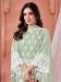 Picture of Organza Dark Sea Green Straight Cut Salwar Kameez