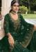 Picture of Georgette Sea Green Straight Cut Salwar Kameez