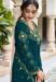 Picture of Fine Georgette Teal Straight Cut Salwar Kameez