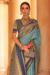 Picture of Nice Silk Light Slate Grey Saree