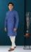 Picture of Radiant Cotton & Silk Dark Slate Blue Kurtas