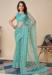 Picture of Radiant Net Cadet Blue Saree