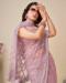 Picture of Grand Net Plum Saree