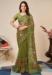 Picture of Beautiful Net Olive Drab Saree