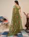 Picture of Beautiful Net Olive Drab Saree