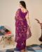 Picture of Classy Net Purple Saree