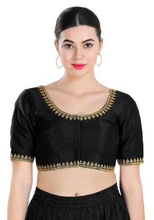 Picture of Exquisite Silk Black Designer Blouse