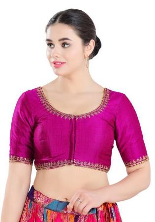 Picture of Grand Silk Dark Magenta Designer Blouse