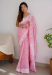 Picture of Pleasing Cotton Pale Violet Red Saree