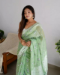 Picture of Beauteous Cotton Dark Sea Green Saree