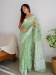 Picture of Beauteous Cotton Dark Sea Green Saree