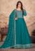 Picture of Beauteous Silk Teal Anarkali Salwar Kameez