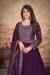 Picture of Wonderful Silk Purple Anarkali Salwar Kameez