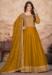 Picture of Grand Silk Dark Golden Rod Anarkali Salwar Kameez