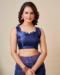 Picture of Classy Net Navy Blue Saree