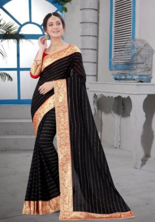 Picture of Radiant Silk Black Saree