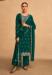 Picture of Pleasing Silk Teal Straight Cut Salwar Kameez