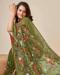 Picture of Alluring Net Dark Olive Green Saree