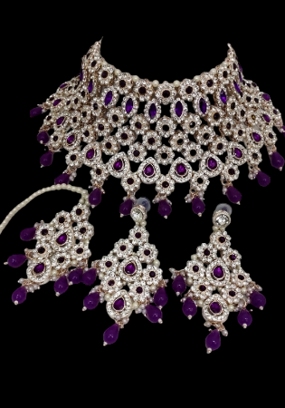 Picture of Exquisite Purple Necklace Set