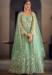 Picture of Lovely Net Dark Sea Green Anarkali Salwar Kameez