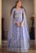 Picture of Wonderful Net Light Slate Grey Anarkali Salwar Kameez