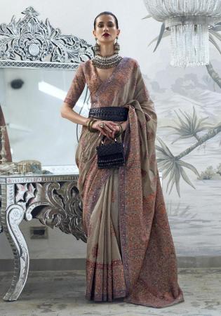 Picture of Bewitching Silk Grey Saree