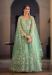 Picture of Nice Net Dark Sea Green Anarkali Salwar Kameez