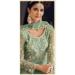 Picture of Nice Net Dark Sea Green Anarkali Salwar Kameez