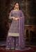 Picture of Georgette Dim Gray Straight Cut Salwar Kameez