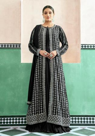 Picture of Statuesque Georgette Black Readymade Salwar Kameez