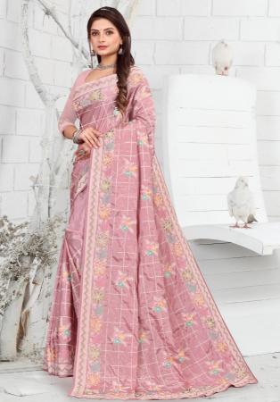 Picture of Magnificent Crepe Lavender Blush Saree