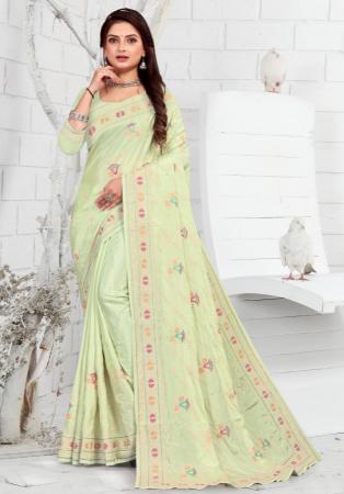 Picture of Shapely Crepe Beige Saree