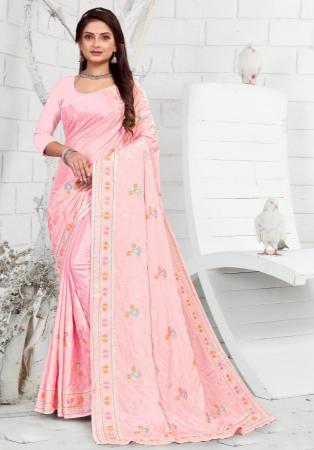 Picture of Beauteous Crepe Pink Saree