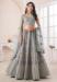 Picture of Bewitching Silk Dark Grey Lehenga Choli