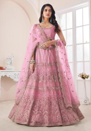 Picture of Nice Silk Rosy Brown Lehenga Choli