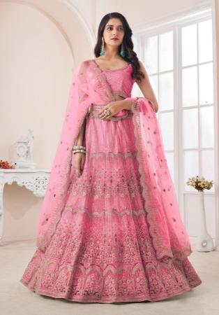 Picture of Marvelous Silk Light Coral Lehenga Choli